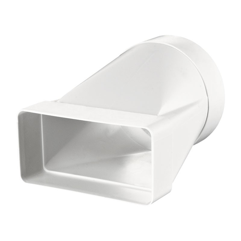 Winflex - Adaptateur PVC - rectangulaire/circulaire - 60x120mm vers ø100mm