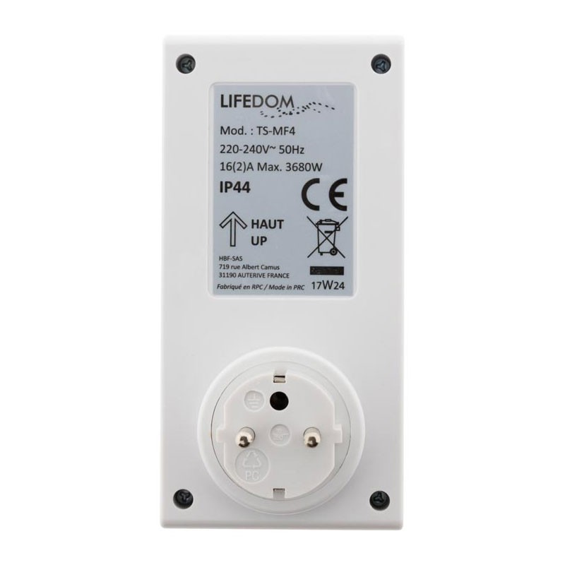 Daily mechanical garden timer white color