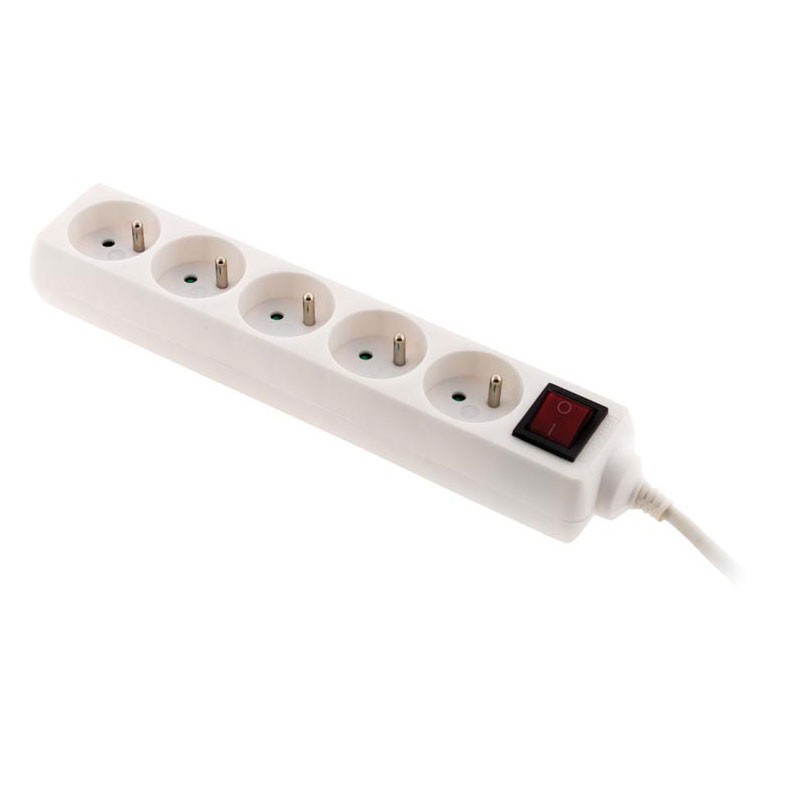 Block 5 Sockets 16A inter. White