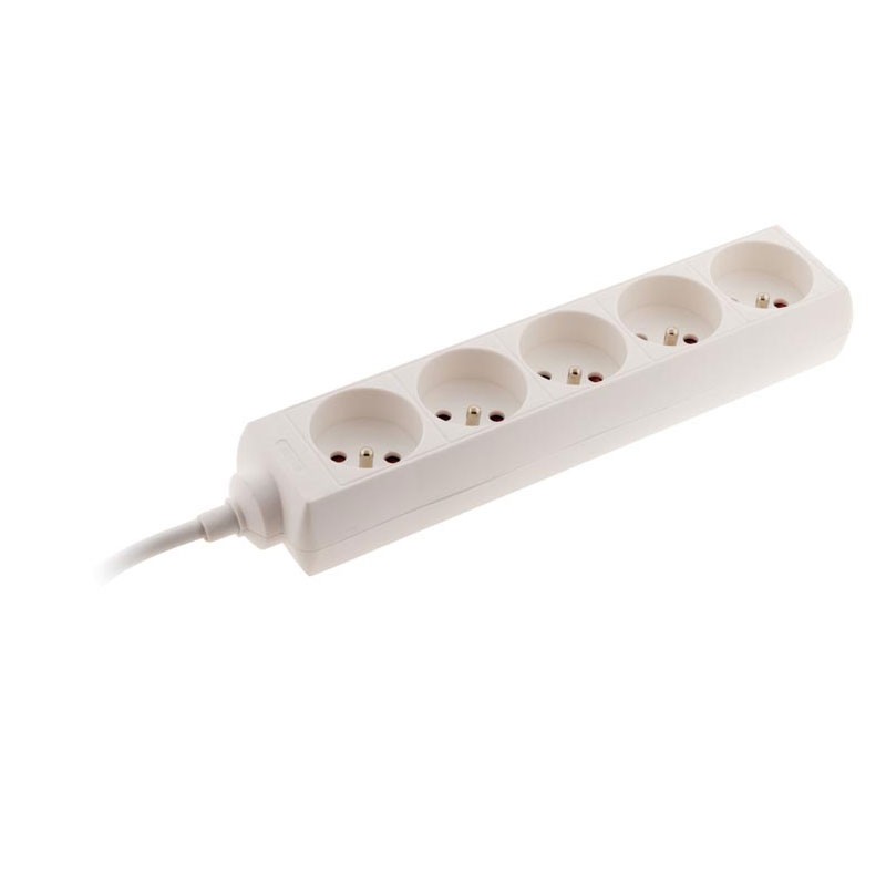 5 outlet block 16A White