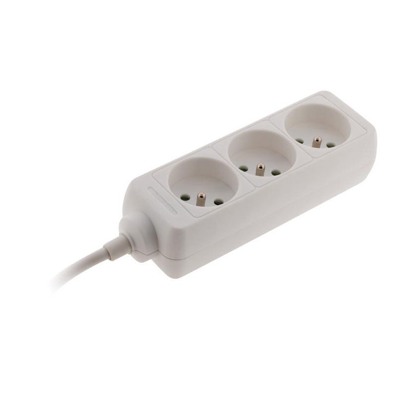3 outlet block 16A White