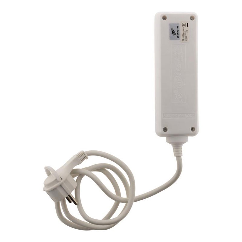 BLOC 3 prises + FICHE EXTRA PLATE BLANC 1 Mètre -