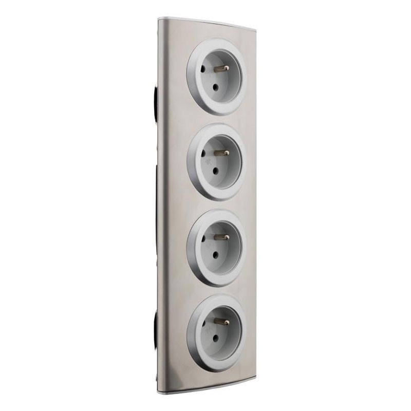 Block of 4 outlets 16A + to be wired