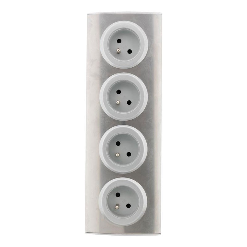 Block of 4 outlets 16A + to be wired
