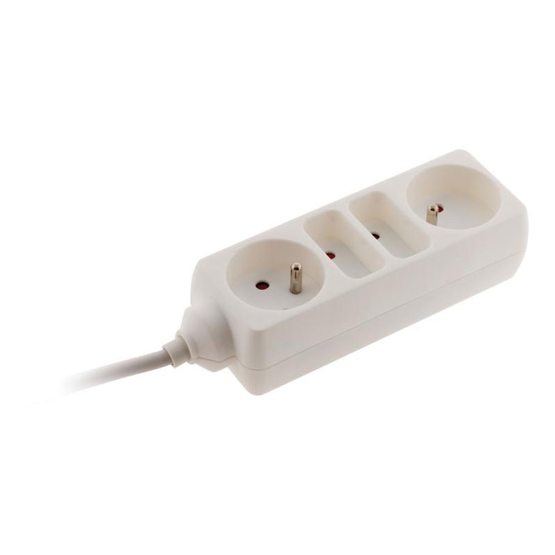 Bloc 2x6A + 2x16A Blanc