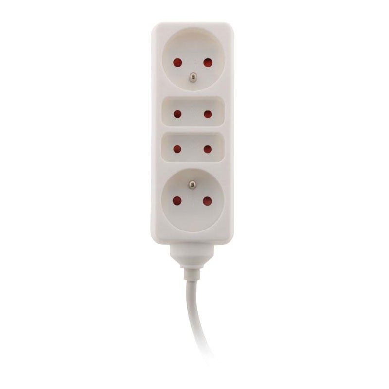 Bloc 2x6A + 2x16A Blanc