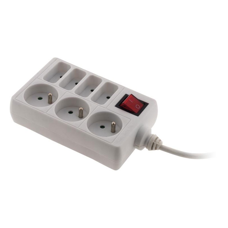 Bloque 4x6A + 3x16A Blanco