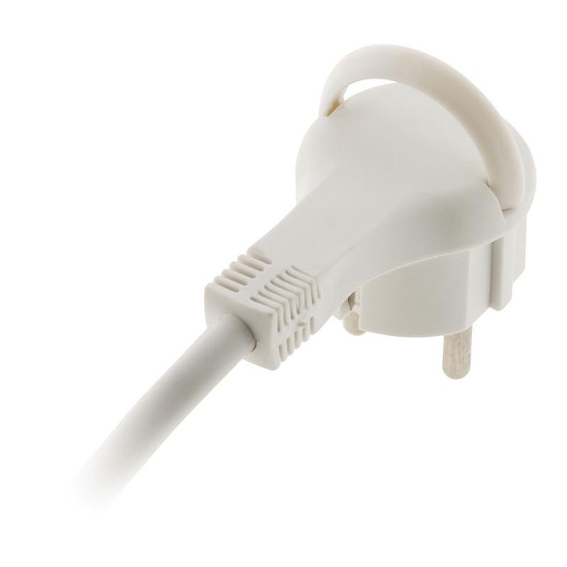 Bloco 4X16A + cabo interruptor BRANCO HO5VVF 3G1mmÂ² - Comprimento 1,5 M equipado com uma ficha EXTRAPLATE