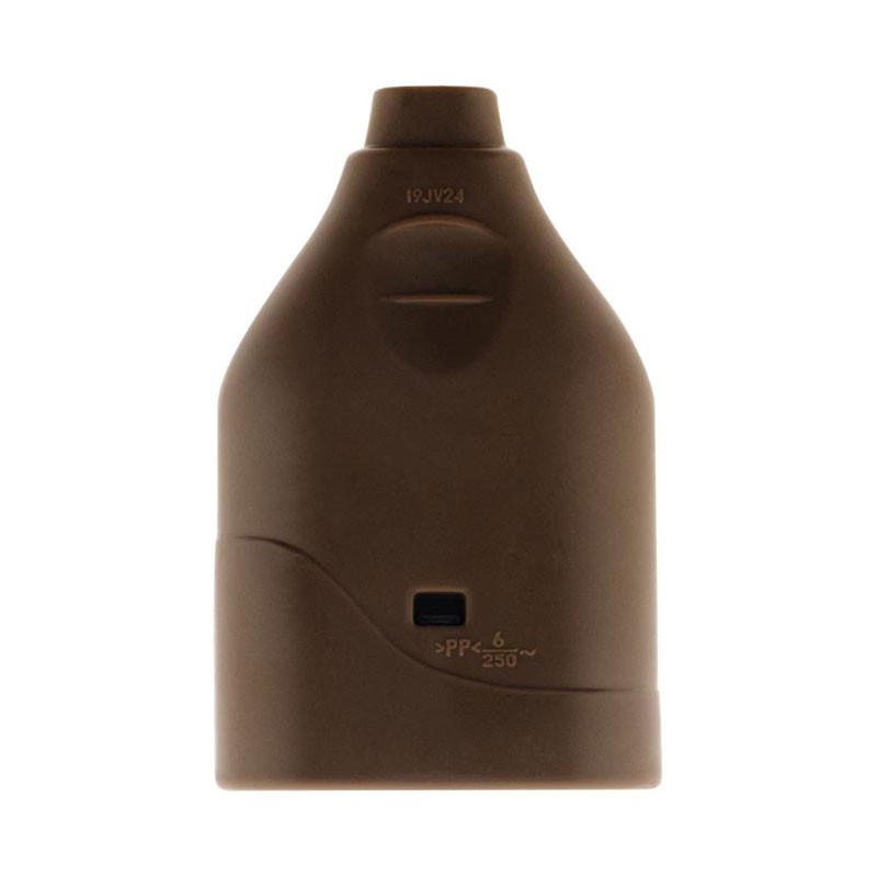 Zenitech - Fiche femelle 2 pôles 6A marron NF