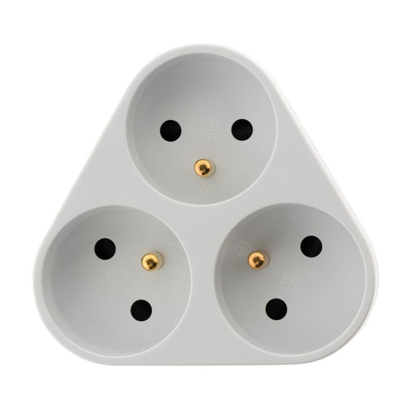 Zenitech - TRIPLITE 3x16A triangulaire Blanc