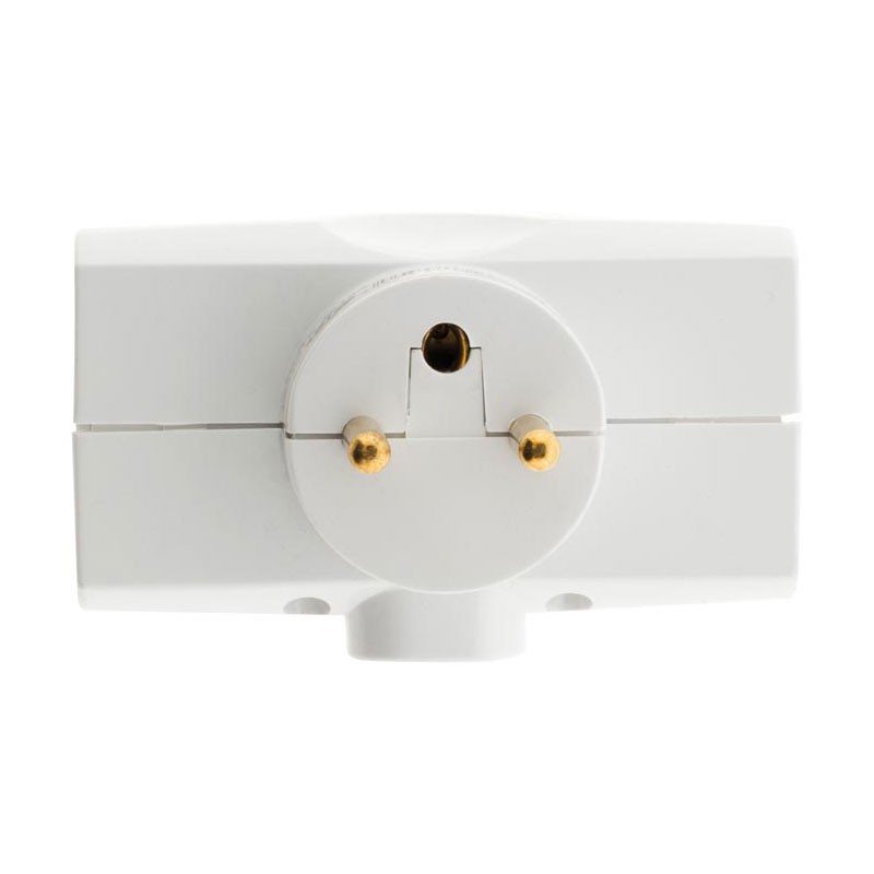 TRIPLITE 2x16A + 1x6A lateraal Wit