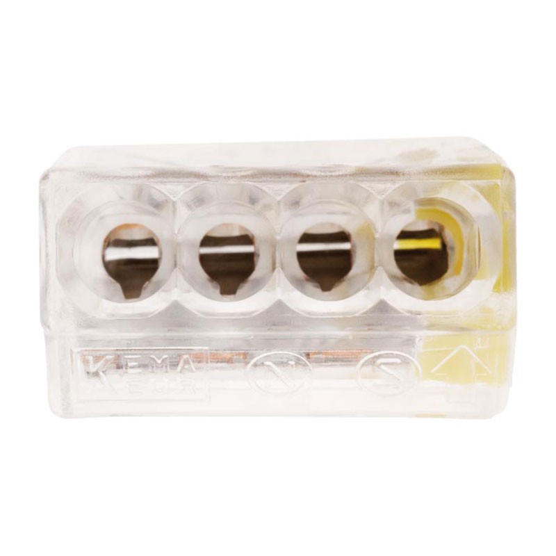 25 AUTOMATIC TERMINALS 4 x 2.5 -transparent