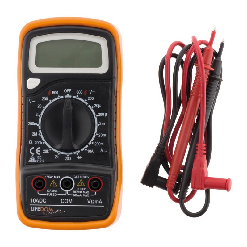 Schokbestendige multimeter 5 functies 17 meters