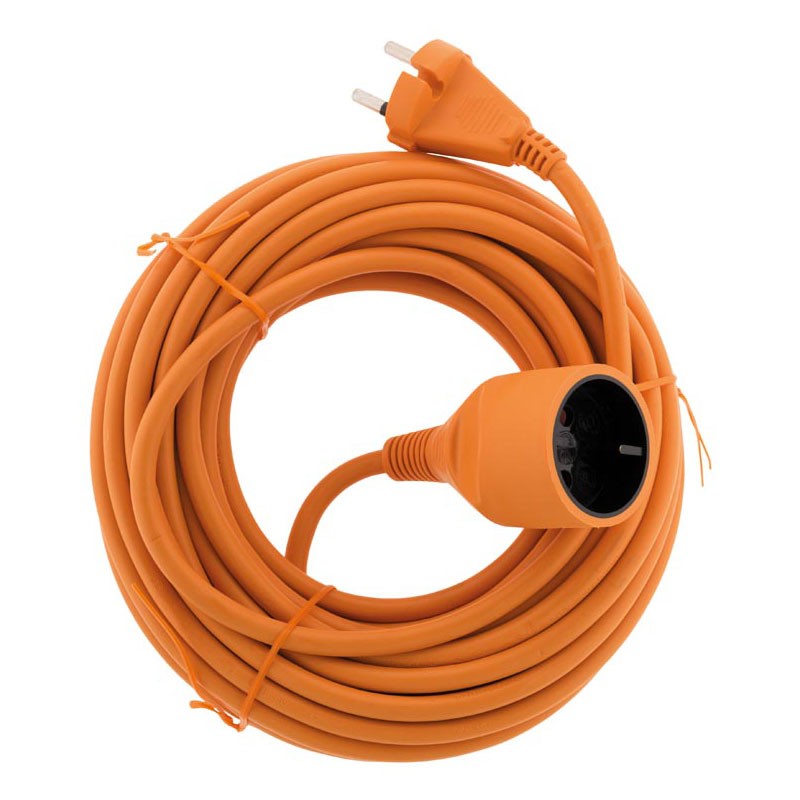 PROLONGATEUR de jardin HO5VVF 2 x 1.5 ORANGE 10 M