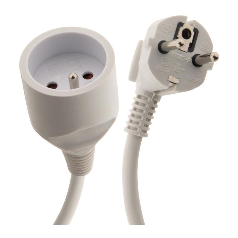PROLONGER HO5VVF 3 G 1.5mm2 Weiß 10 M