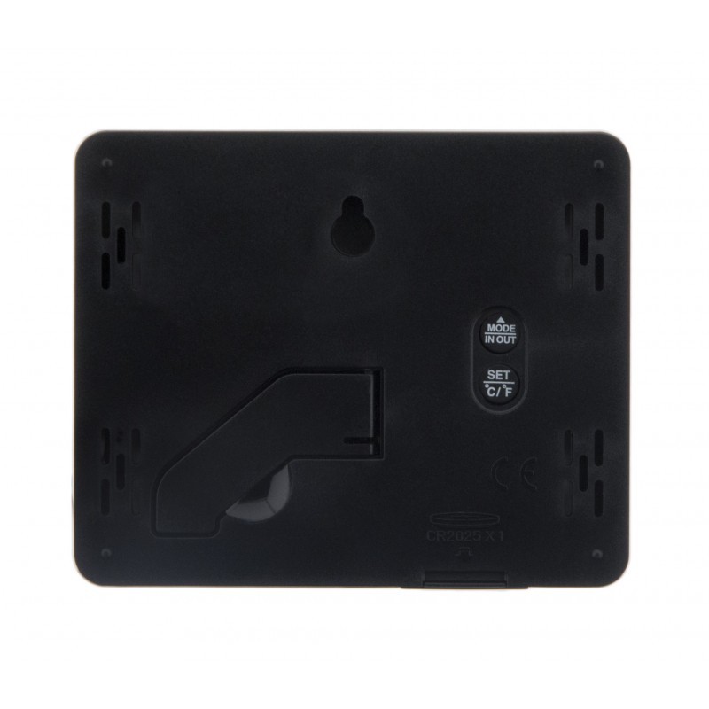 TERMÓMETRO/HIGRÓMETRO LCD 82x99MM NEGRO