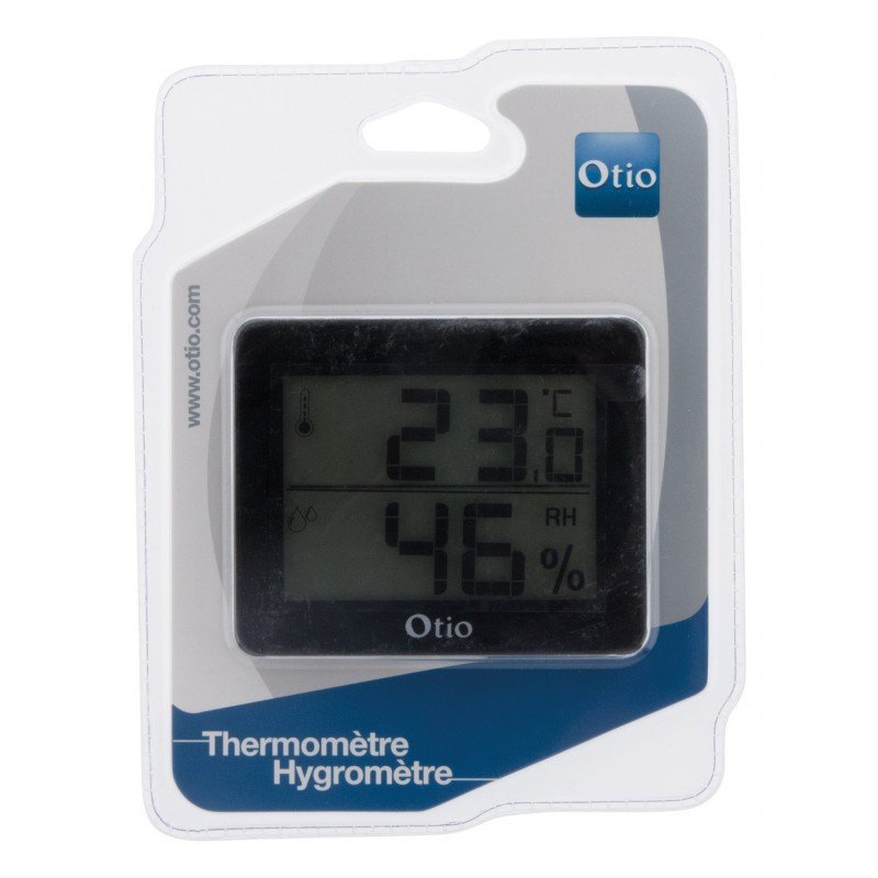 TERMÓMETRO/HIGRÓMETRO LCD 82x99MM NEGRO