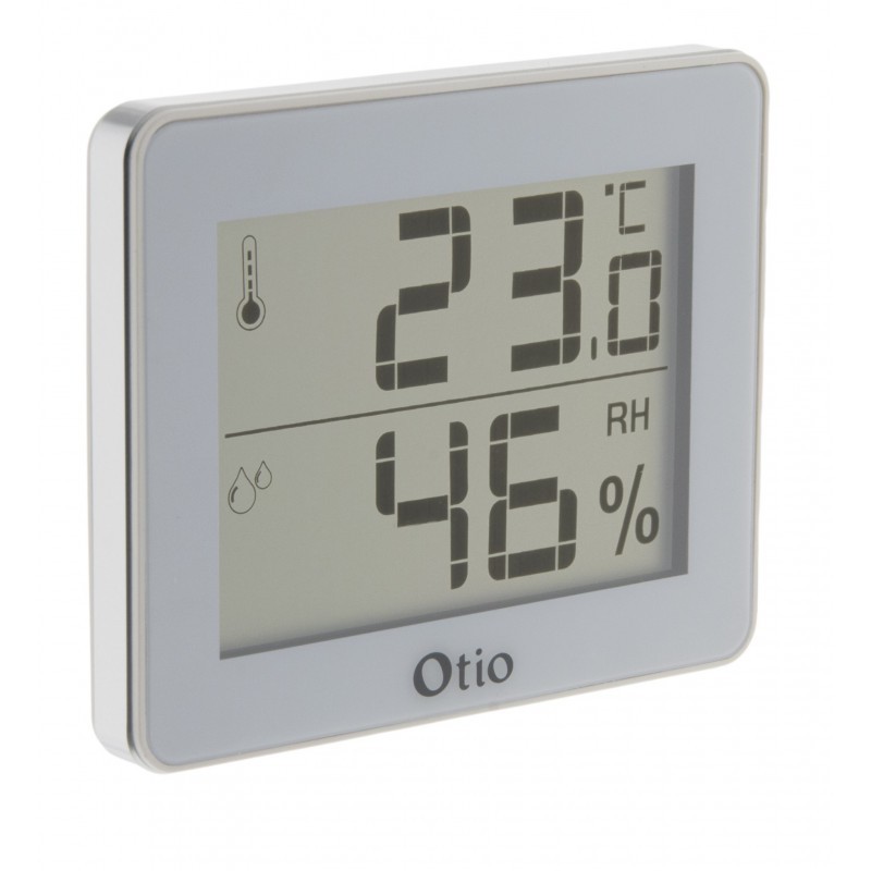 Otio - Indoor Thermometer / Hygrometer with LCD display White