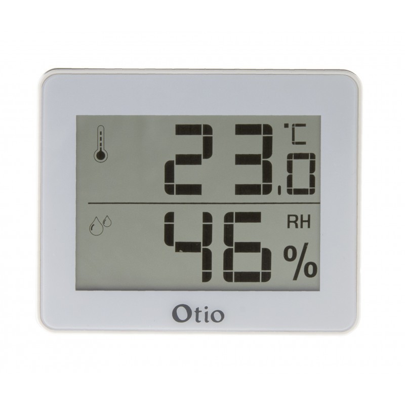 TERMOMETRO HYGROMETER LCD 82x99MM BIANCO