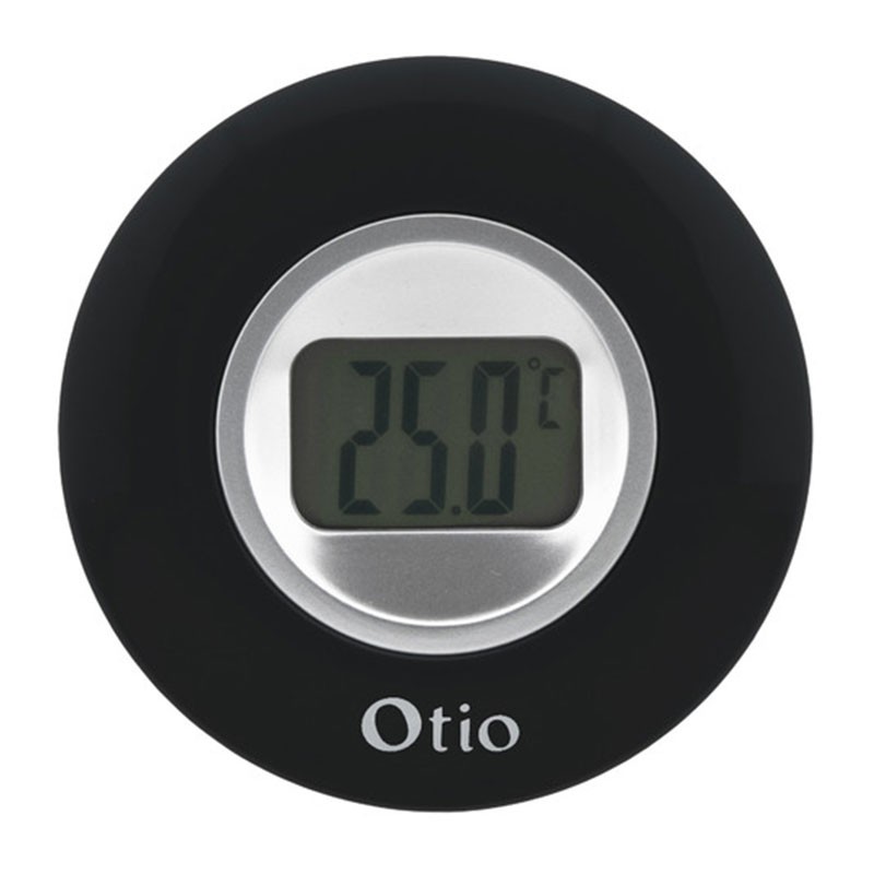 THERMOMETRE DIAMETRE 77mm A ECRAN LCD NOIR