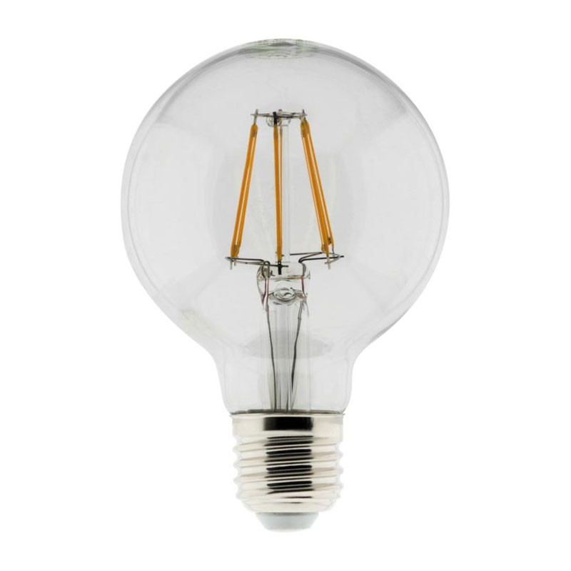 455050 LED BULB FILAMENT GLOBE 6W E27 2700K 810LM