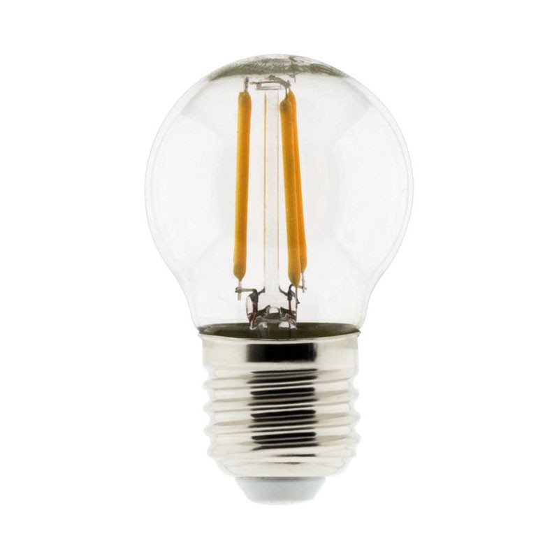 Elexity - Ampoule led filament sphére 4W E27 2700K 450 lumens 