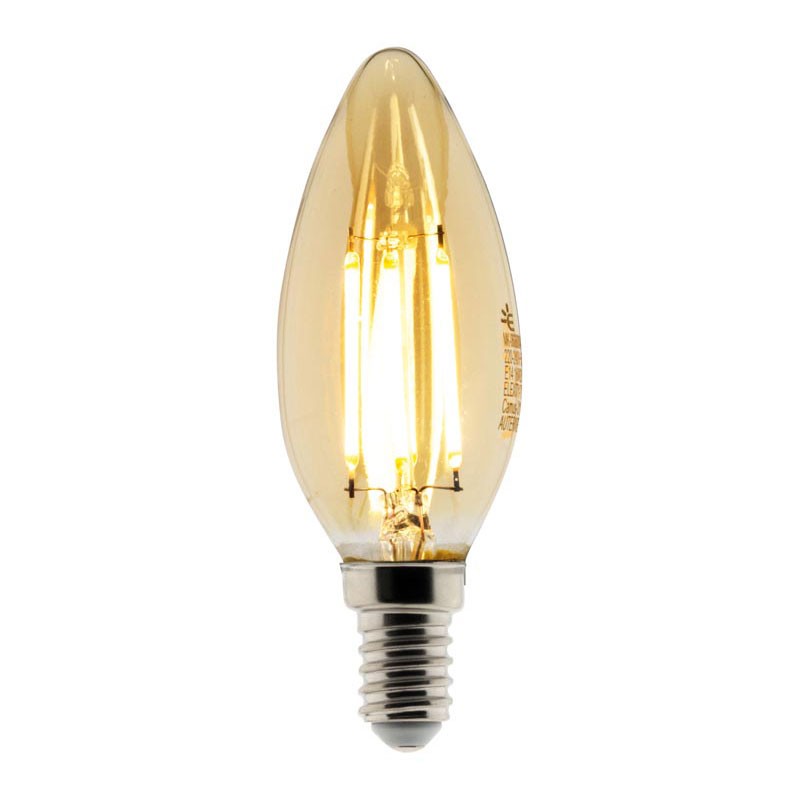 454902 BULB LED FILAMENT AMBER FLAME 4W E14 345 LM