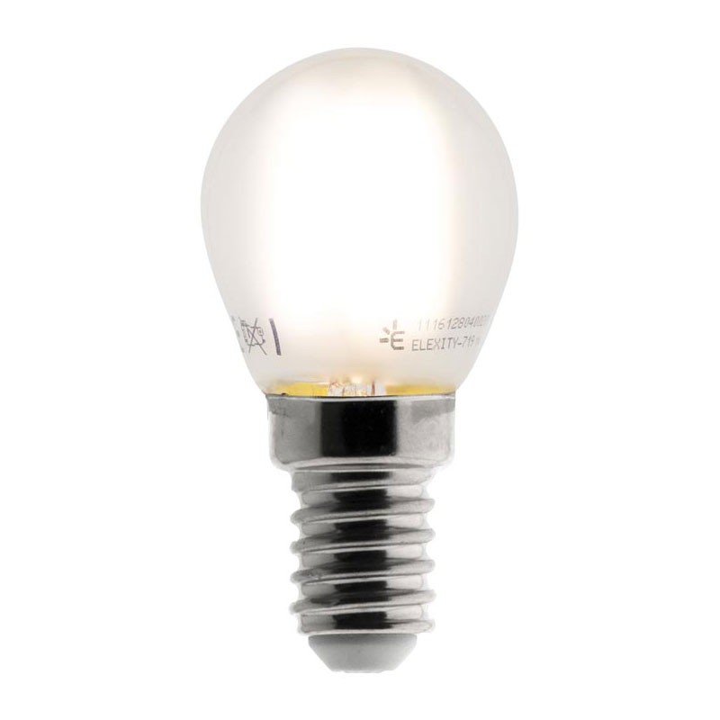 Elexity - Ampoule led filament dépoli sphère 4W E27 400 Lumens