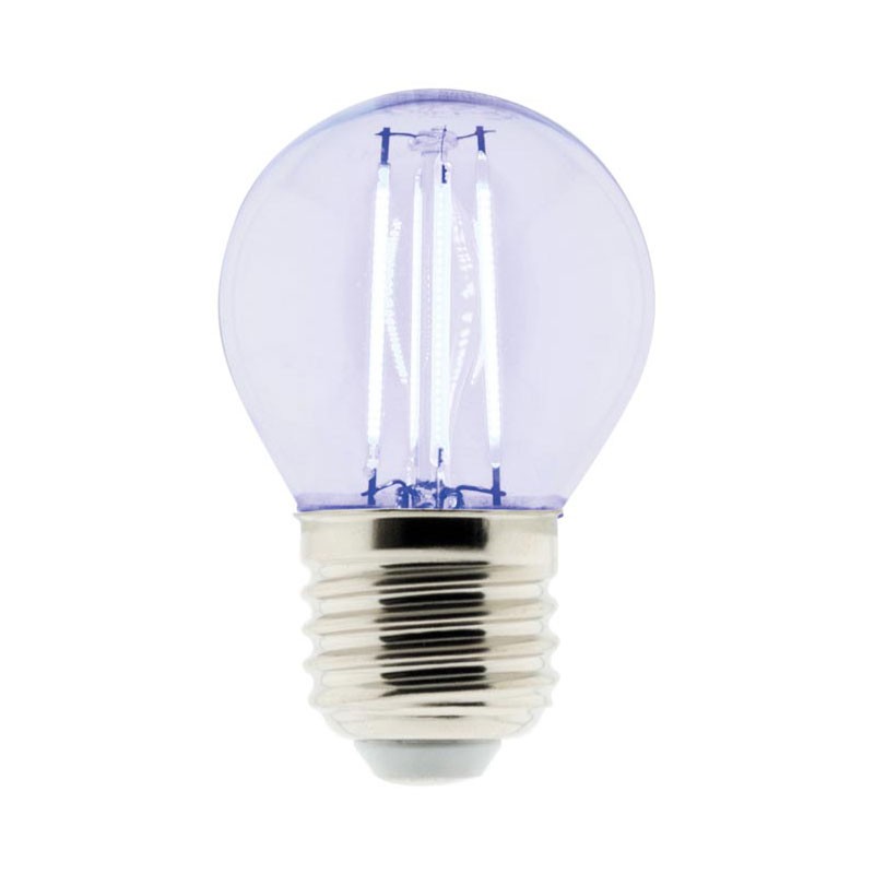 Elexity - Ampoule led filament sphérique 3W E27 320 lumens bleu