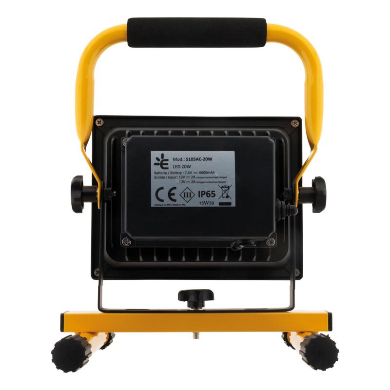 141444 20W FARETTO LED RICARICABILE IP65 + 2 CARICATORI