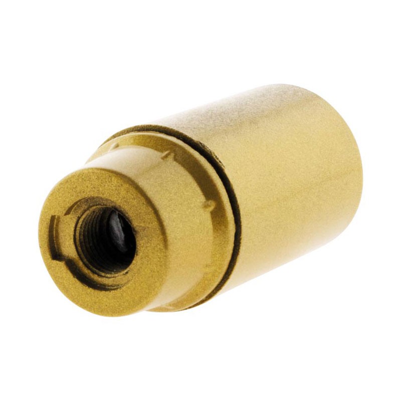 140709 FASSUNG E14 THERMOPLASTISCH GOLD B.A SCHRAUBE