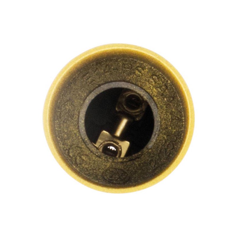 140709 FASSUNG E14 THERMOPLASTISCH GOLD B.A SCHRAUBE