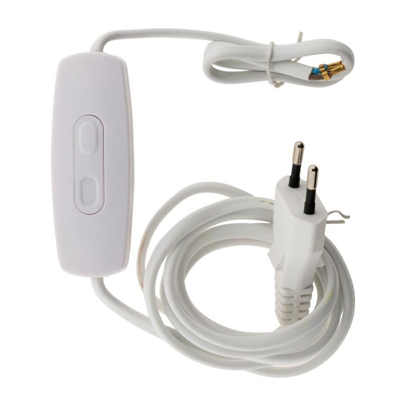 Variateur led 1W à 50W précablé fiche 6A blanc