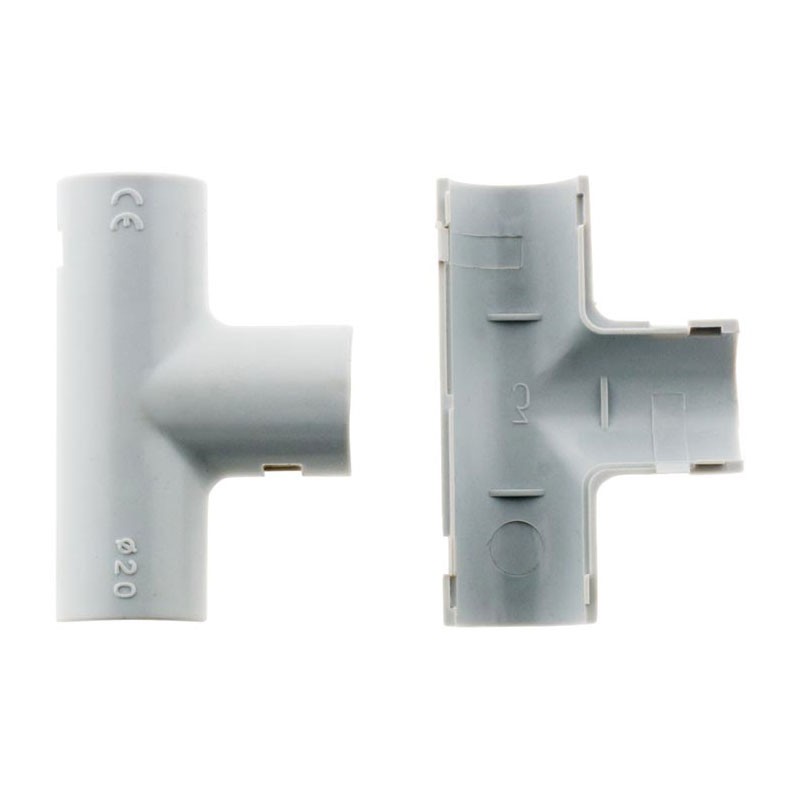 2 Tes/Conduits Irl D.20Mm Gris
