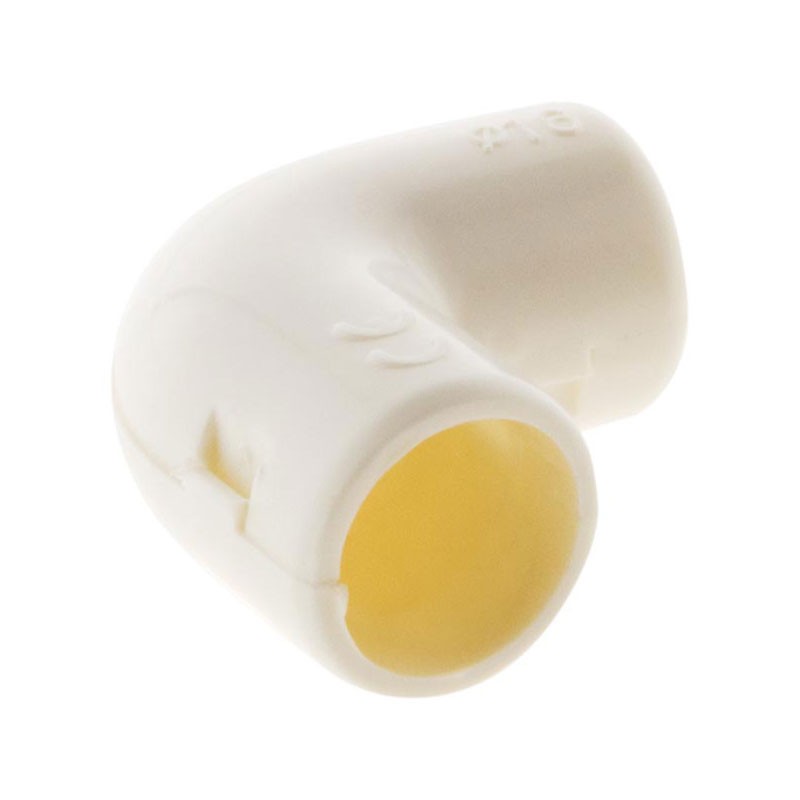 100525 3 EQUERRES/CONDUITS IRL D.16MM BLANC