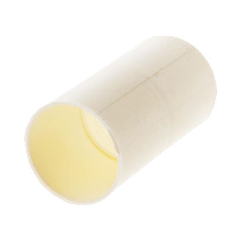 100522 2 MANICOTTI PER GUAINE IRL D.25MM BIANCO