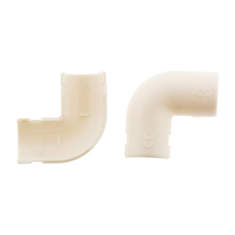 100526 3 EQUERRES/CONDUITS IRL D.20MM BLANC