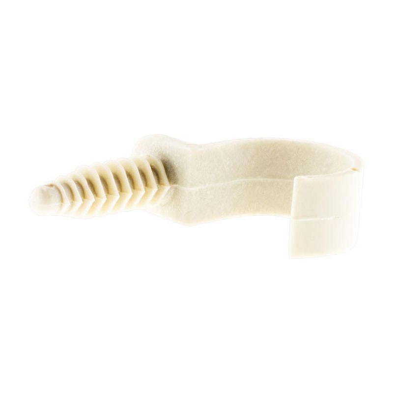 121307 10 ATTACHE CLIPS CHEVILLE TUBE D25MM GRIS