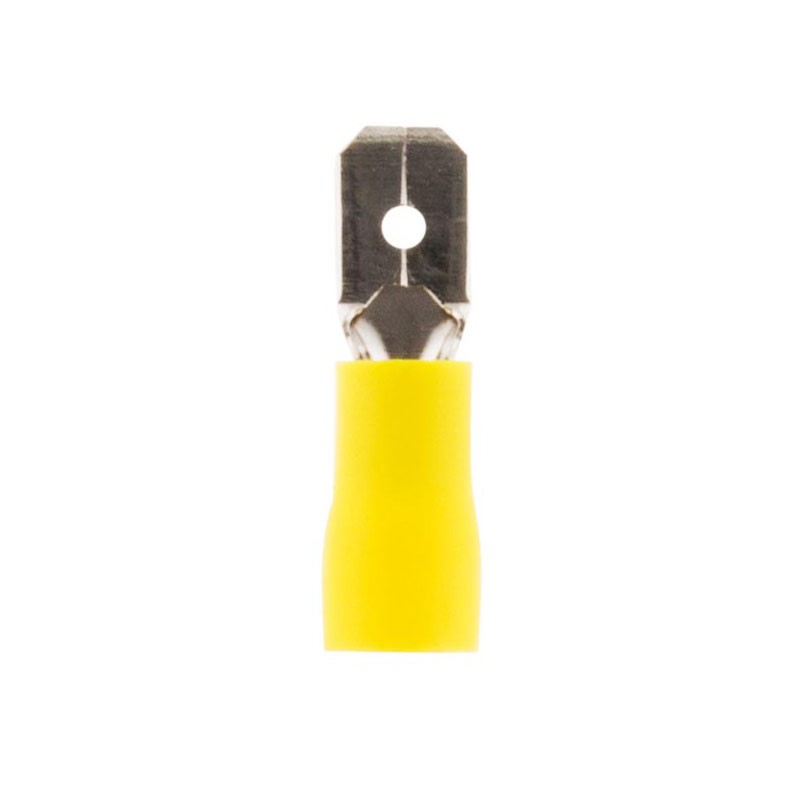 10 gele mannelijke tabbladen 6, 3Mm