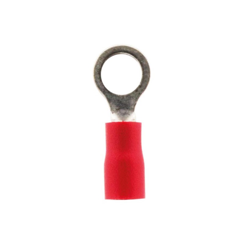 10 cosses rondes rouges 4mm