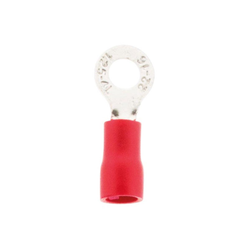 10 Cosses Rondes Rouges D:5Mm