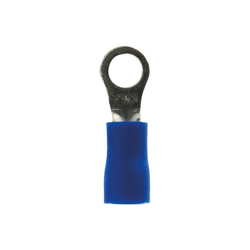 10 Cosses rondes bleu 6mm