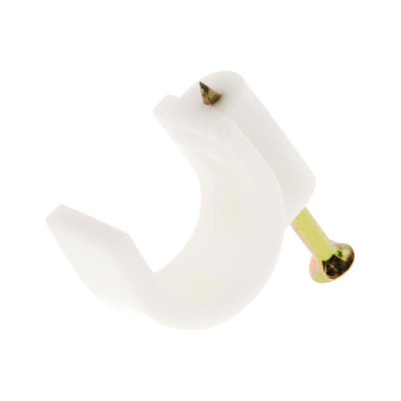 122806 20 PLASTIC CLIPS 6MM WIT