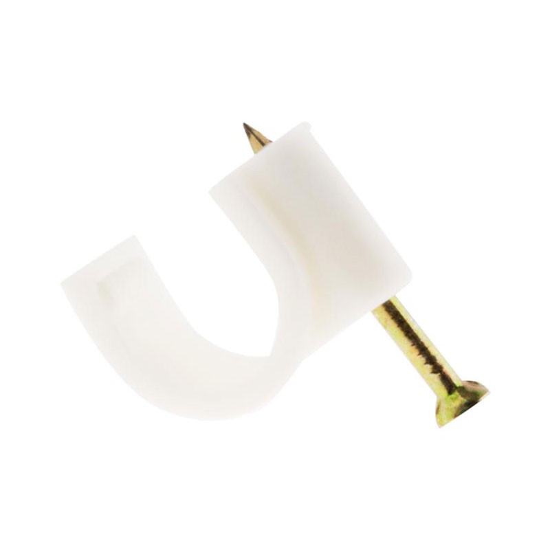 122806 20 ELEMENTI DI FISSAGGIO IN PLASTICA 6MM BIANCO