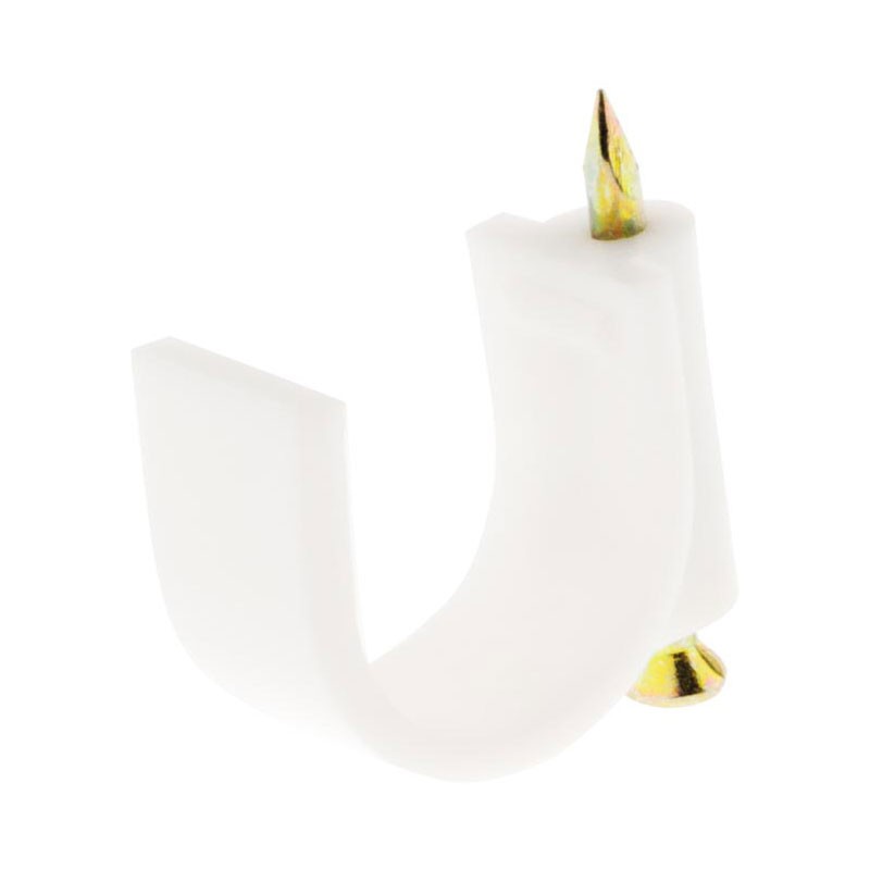 122810 20 ELEMENTI DI FISSAGGIO IN PLASTICA 10MM BIANCO