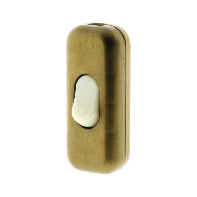 Interrupteur 2A unipolaire luminescent or Zenitech