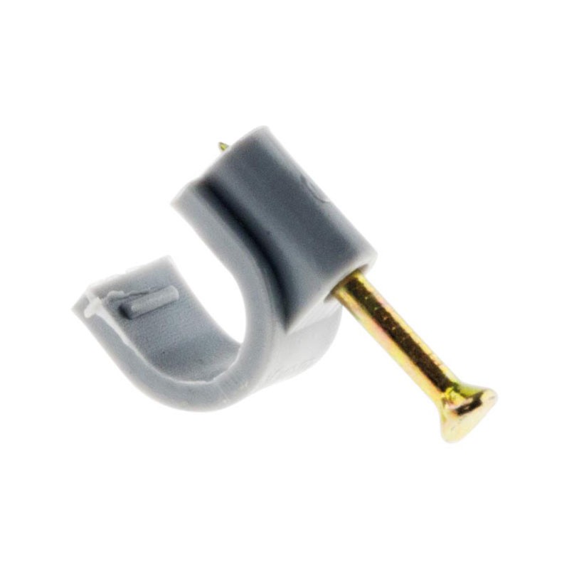 20 attaches plastiques 9mm gris
