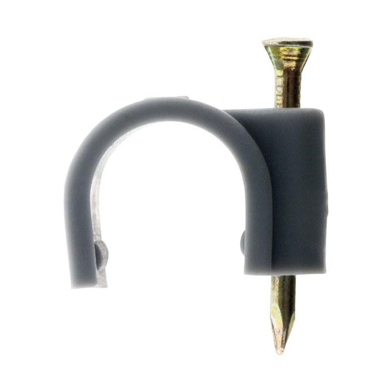 122842 20 ELEMENTI DI FISSAGGIO IN PLASTICA 12MM GRIGIO
