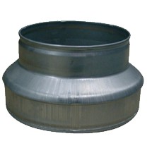 REDUCTEUR ACIER BASIC 125-100MM , conduit de ventilation 