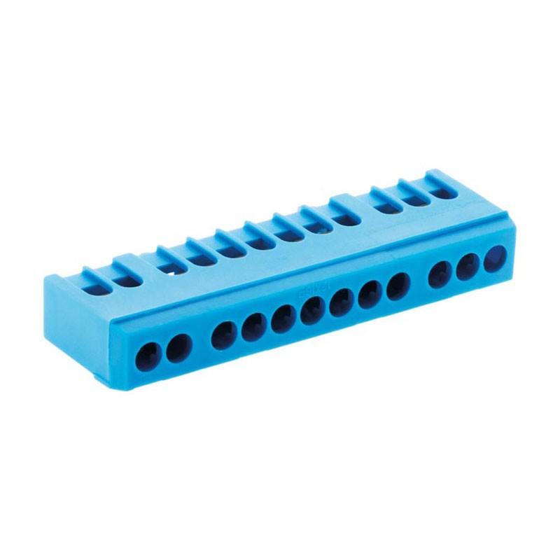 150022 BLUE NEUTRAL TERMINAL BLOCK 12 MODULES